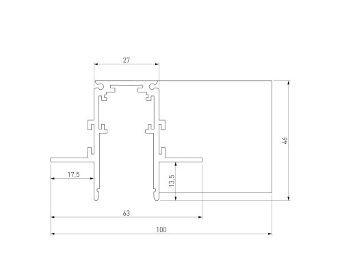 Коннектор L-образный Elektrostandard Slim Magnetic 85212/00 a067501