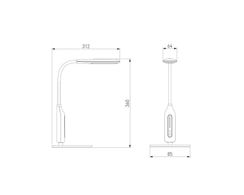 Настольная лампа Eurosvet Soft 80503/1 белый Настольная лампа Eurosvet Soft 80503/1 белый