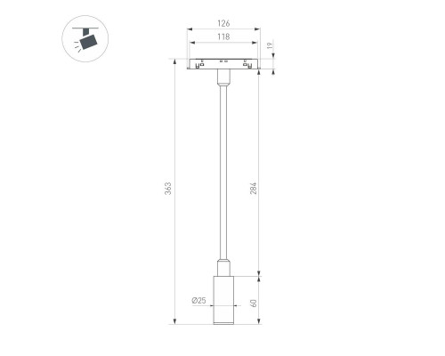 Трековый светодиодный светильник Arlight Mag-Orient-Spot-Flex-R25-3W Warm3000 049562 Трековый светодиодный светильник Arlight Mag-Orient-Spot-Flex-R25-3W Warm3000 049562