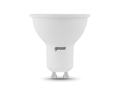 Лампа светодиодная диммируемая Gauss GU10 5W 4100K матовая 101506205-D Лампа светодиодная диммируемая Gauss GU10 5W 4100K матовая 101506205-D