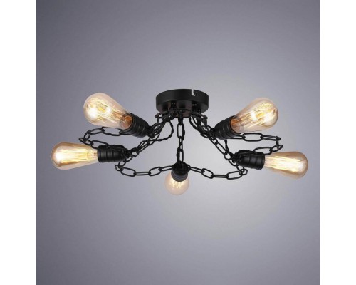 Потолочная люстра Arte Lamp A9344PL-5BK