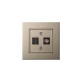 Розетка HDMI/TV оконечная Liregus Epsilon шампань 28-323