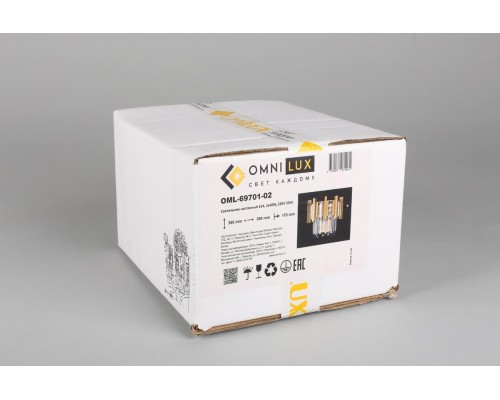 Настенный светильник Omnilux Gaeta OML-69701-02 Настенный светильник Omnilux Gaeta OML-69701-02