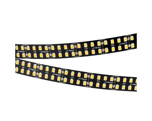 Светодиодная лента Arlight 4W/m 320Led/m 2835SMD теплый белый 5M RT-A320-BLACK-15mm 24V Warm3000 CRI98 032615(2)
