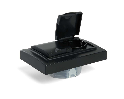 Розетка 2-местная 2P+PE Stekker Эрна с крышкой черный PST16-9015-03 49138 Розетка 2-местная 2P+PE Stekker Эрна с крышкой черный PST16-9015-03 49138