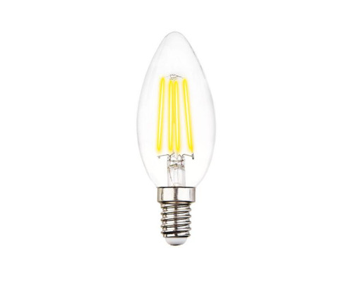 Лампа светодиодная филаментная Ambrella light E14 6W 4200K прозрачная 202115 Лампа светодиодная филаментная Ambrella light E14 6W 4200K прозрачная 202115