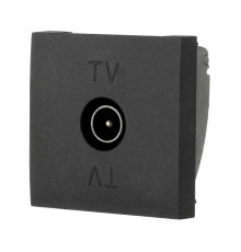 ТВ-розетка оконечная LK Studio (черный бархат) LK45 852108-1