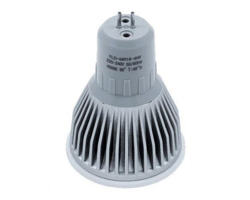 Лампочка светодиодная диммируемая DesignLed GU5.3 6W 4000K прозрачная 002364 Лампочка светодиодная диммируемая DesignLed GU5.3 6W 4000K прозрачная 002364