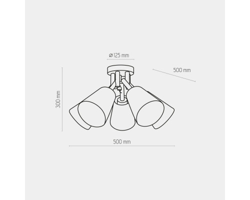 Потолочная люстра TK Lighting 666 Vaio 5 Потолочная люстра TK Lighting 666 Vaio 5