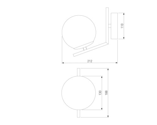 Бра Eurosvet Frost 70152/1 латунь Бра Eurosvet Frost 70152/1 латунь