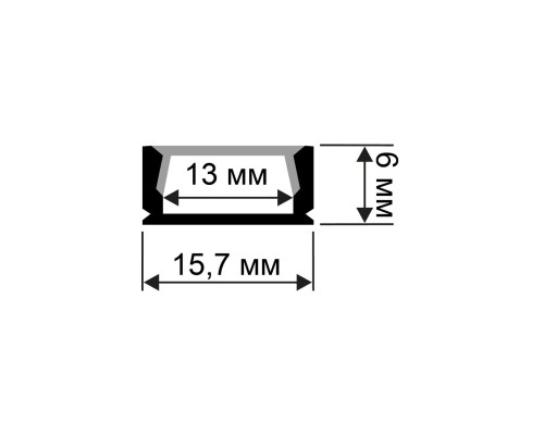 Профиль алюминиевый для светодиодной ленты OGM GM-08-05
