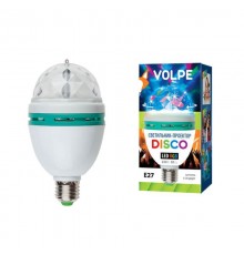 Светодиодный светильник-проектор Volpe Disko ULI-Q301 03W/RGB/E27 WHITE 09839