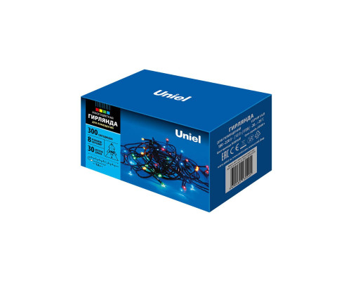 Светодиодная гирлянда Uniel 220V разноцветный ULD-S3000-300/DGA Multi IP20 UL-00007311