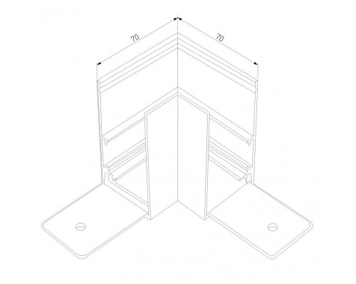 Коннектор L-образный Elektrostandard Slim Magnetic 85090/00 a057205