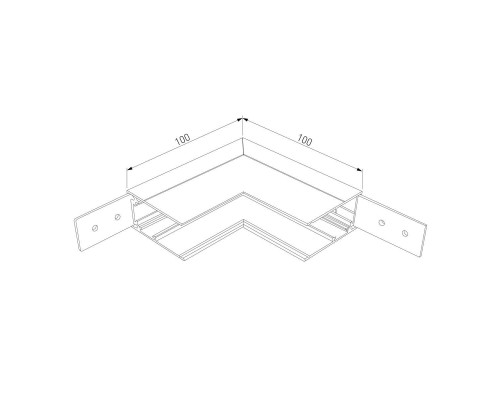 Коннектор L-образный внутренний Elektrostandard Slim Magnetic 85091/00 a057206