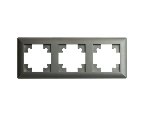 Рамка 3-постовая Stekker Катрин графит PFR00-7003-06 39809 Рамка 3-постовая Stekker Катрин графит PFR00-7003-06 39809