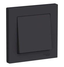 Выключатель одноклавишный Systeme Electric AtlasDesign 10A 250V карбон ATN001012