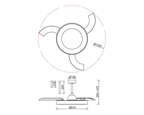 Люстра-вентилятор Mantra NISEKO FAN L 9058 Люстра-вентилятор Mantra NISEKO FAN L 9058