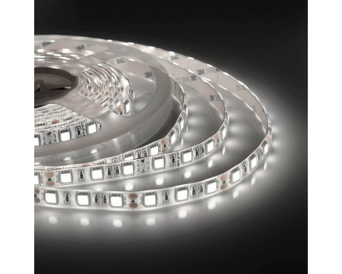 Светодиодная влагозащищенная лента Apeyron 14,4W/m 60Led/m 5050SMD дневной белый 5M 00-144 Светодиодная влагозащищенная лента Apeyron 14,4W/m 60Led/m 5050SMD дневной белый 5M 00-144