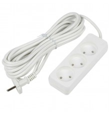 Удлинитель Uniel Ultra 3гн х 5м б/з S-CU3-5 White UL-00009984