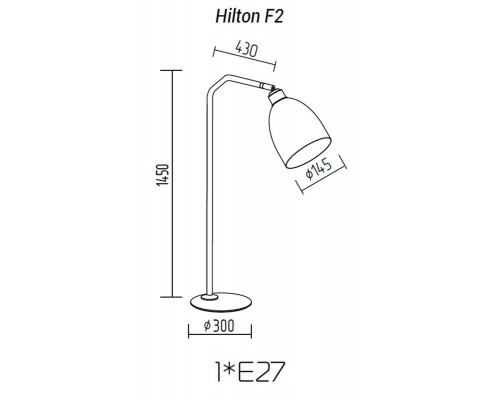 Торшер TopDecor Hilton F2 12