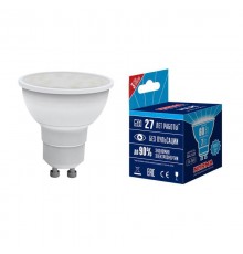 Лампа светодиодная GU10 7W 4000K матовая LED-JCDR-7W/NW/GU10/NR UL-00003836