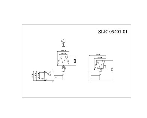 Бра Evoluce Lagoro SLE105401-01