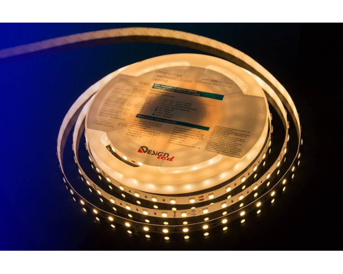 Светодиодная влагозащищенная лента DesignLed 14,4W/m 60LED/m 5050SMD теплый белый 5M 000521 Светодиодная влагозащищенная лента DesignLed 14,4W/m 60LED/m 5050SMD теплый белый 5M 000521