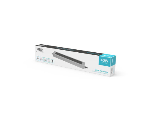 Блок питания Gauss 40W 12V IP67 BT522 Блок питания Gauss 40W 12V IP67 BT522