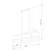 Подвесная люстра TK Lighting 6694 Paglia
