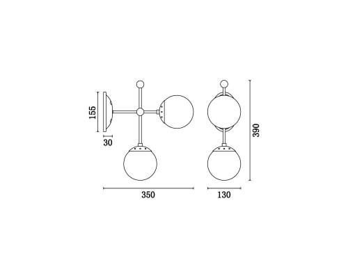 Бра Vele Luce Modena VL5014W02