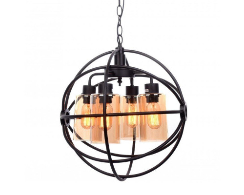 Подвесная люстра Lumina Deco Stradi LDP 11509-4 BK Подвесная люстра Lumina Deco Stradi LDP 11509-4 BK