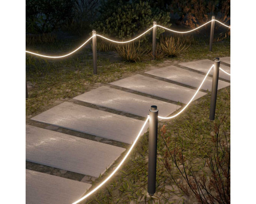 Комплект светодиодного НЕОНа Apeyron 220В, 6Вт/м, 300лм/м, 3000К, smd 2835, 144д/м, круглый d=14, 10м, IP65 (сетевой шнур, заглушка, крепеж - 10шт) 10