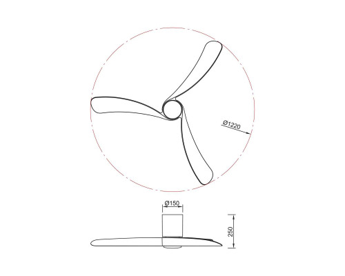 Люстра-вентилятор Mantra NEMO M 9048