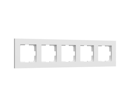 Рамка Werkel Slab на 5 постов белый софт W0052961 4690389207921 Рамка Werkel Slab на 5 постов белый софт W0052961 4690389207921