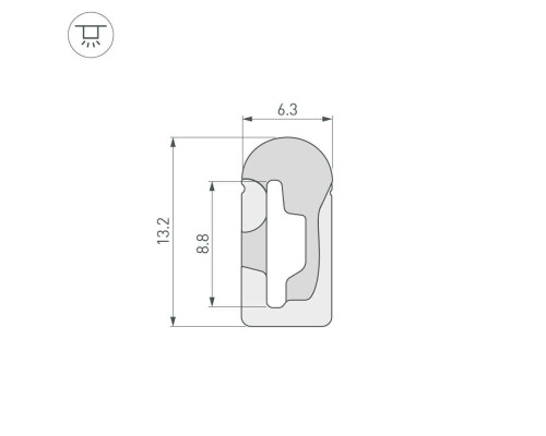 Профиль Arlight WPH-Flex-0613-Side-S8-5m White 040265 Профиль Arlight WPH-Flex-0613-Side-S8-5m White 040265