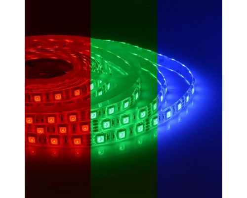 Светодиодная влагозащищенная лента Apeyron 14,4W/m 60LED/m 3528SMD разноцветная 5M 10-35