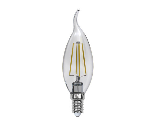 Лампа светодиодная филаментная Uniel E14 5W 3000K прозрачная LED-CW35-5W/WW/E14/CL/MB GLM10TR UL-00002368 Лампа светодиодная филаментная Uniel E14 5W 3000K прозрачная LED-CW35-5W/WW/E14/CL/MB GLM10TR UL-00002368