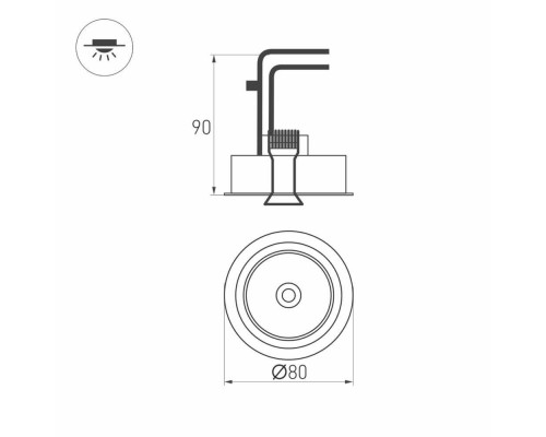 Встраиваемый светодиодный светильник Arlight CL-Simple-R78-9W Warm3000 026868 Встраиваемый светодиодный светильник Arlight CL-Simple-R78-9W Warm3000 026868