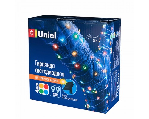 Гирлянда на солнечных батареях Uniel Роса USL-S-128/PT9900 Dew UL-00004672