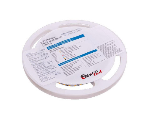 Светодиодная влагозащищенная лента DesignLed 9,6W/m 120LED/m 3528SMD нейтральный белый 5M 001132 Светодиодная влагозащищенная лента DesignLed 9,6W/m 120LED/m 3528SMD нейтральный белый 5M 001132