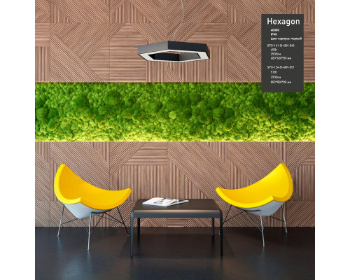 Подвесной светодиодный cветильник Geometria ЭРА Hexagon SPO-123-B-40K-045 45Вт 4000К черный Б0050555 Подвесной светодиодный cветильник Geometria ЭРА Hexagon SPO-123-B-40K-045 45Вт 4000К черный Б0050555