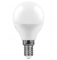 Лампа светодиодная Feron E14 11W 2700K Шар Матовая LB-750 25946