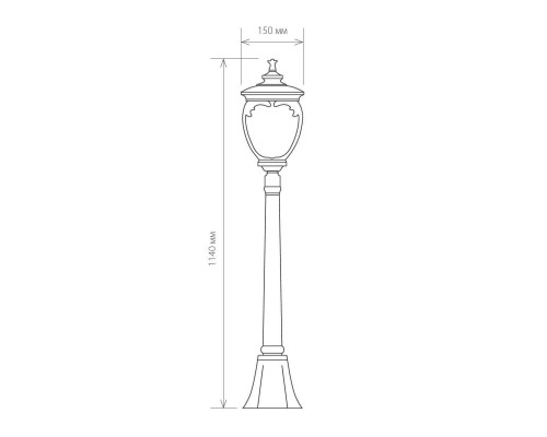 Уличный светильник Elektrostandard Andromeda F (GLYF-8024F) a027998 Уличный светильник Elektrostandard Andromeda F (GLYF-8024F) a027998