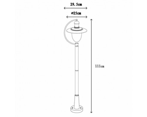 Уличный светильник Lucide Aruba 11873/01/97