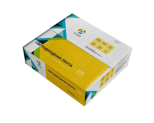 Светодиодная влагозащищенная лента OGM 5W/m 60LED/m 2835SMD теплый белый 50M O17-01 Светодиодная влагозащищенная лента OGM 5W/m 60LED/m 2835SMD теплый белый 50M O17-01