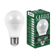 Лампа светодиодная Saffit E27 12W 2700K Шар Матовая SBA6012 55007