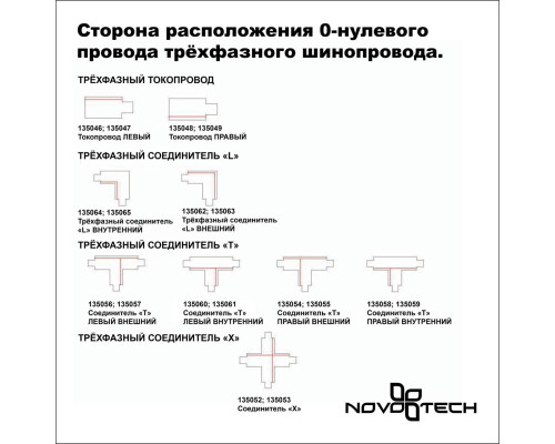 Соединитель-токопровод правый для трехфазного шинопровода Novotech Port 135048 Соединитель-токопровод правый для трехфазного шинопровода Novotech Port 135048