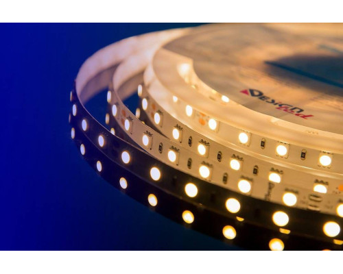 Светодиодная влагозащищенная лента DesignLed 14,4W/m 60LED/m 5050SMD теплый белый 5M 000521 Светодиодная влагозащищенная лента DesignLed 14,4W/m 60LED/m 5050SMD теплый белый 5M 000521