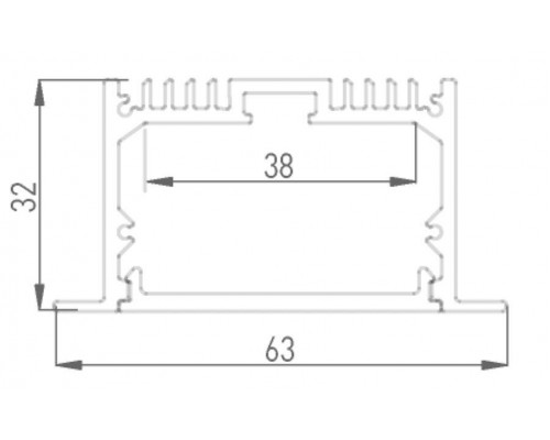 Профиль встраиваемый DesignLed LE.6332 001078